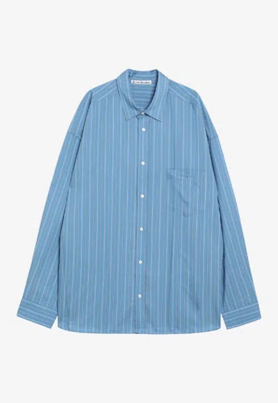 ACNE STUDIOS STRIPED BUTTON-UP SHIRT