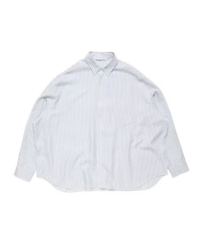 Acne Studios Striped Button-up Shirt In Blue