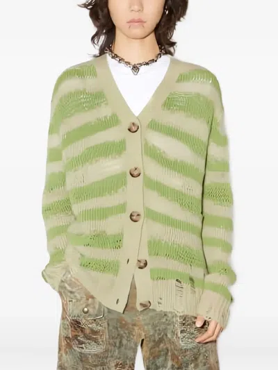 ACNE STUDIOS STRIPED CARDIGAN