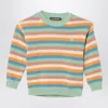 Acne Studios Striped Cotton Jumper In Multi