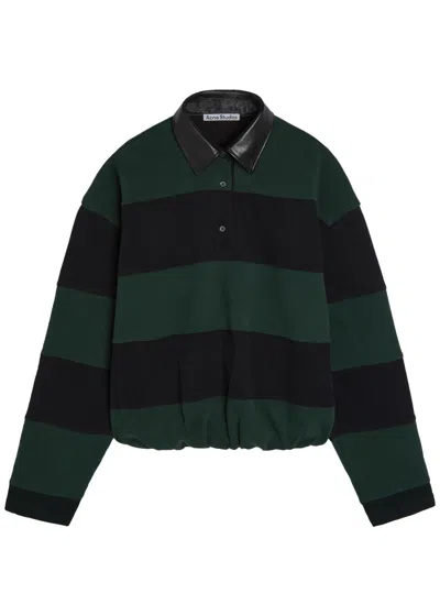 Acne Studios Striped Cotton Rugby Top In Multi