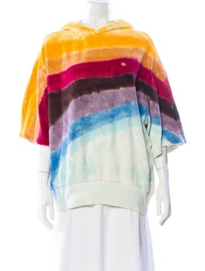 Pre-owned Acne Studios Striped Crew Neck Hoodie In Multi