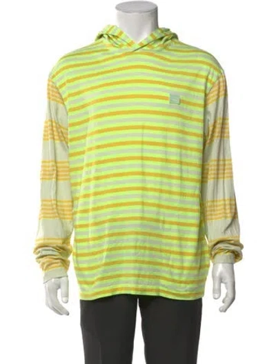 Pre-owned Acne Studios Striped Crew Neck Hoodie In Multi