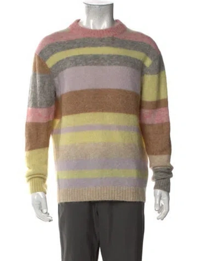 Pre-owned Acne Studios Striped Crew Neck Pullover In Multi