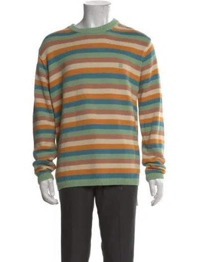 Pre-owned Acne Studios Striped Crew Neck Pullover In Multi