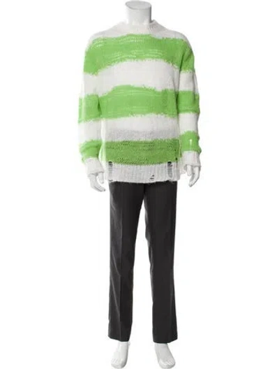 Pre-owned Acne Studios Striped Crew Neck Pullover In Neutral