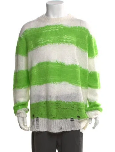 Pre-owned Acne Studios Striped Crew Neck Pullover In Neutrals