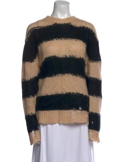Pre-owned Acne Studios Striped Crew Neck Sweater