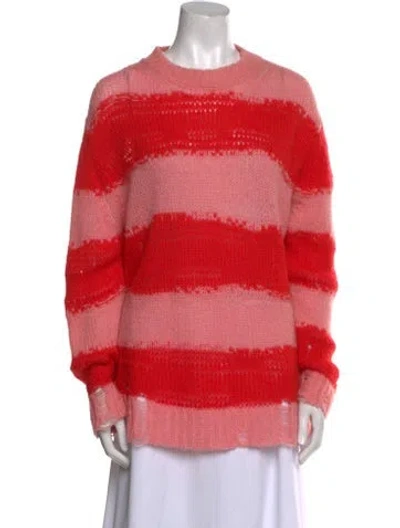 Pre-owned Acne Studios Striped Crew Neck Sweater In Multi