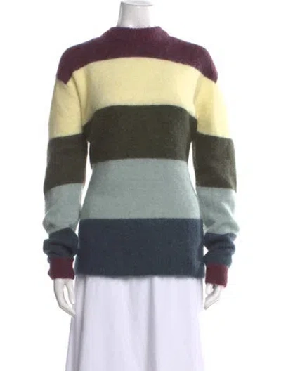 Pre-owned Acne Studios Striped Crew Neck Sweater In Multi