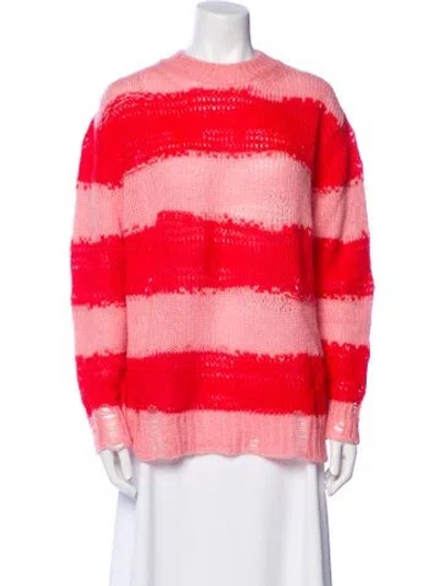 Pre-owned Acne Studios Striped Crew Neck Sweater In Multi