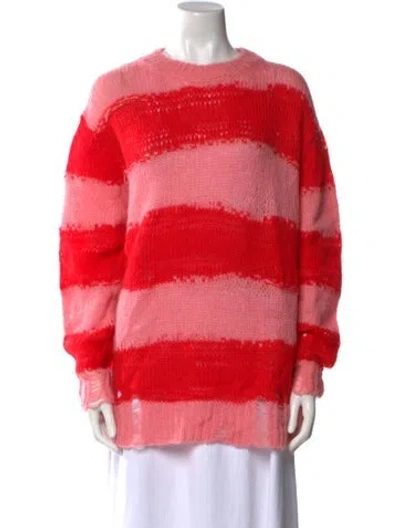 Pre-owned Acne Studios Striped Crew Neck Sweater In Multi