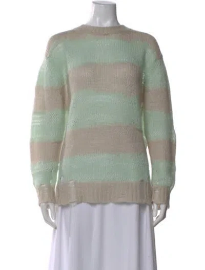Pre-owned Acne Studios Striped Crew Neck Sweater In Multi