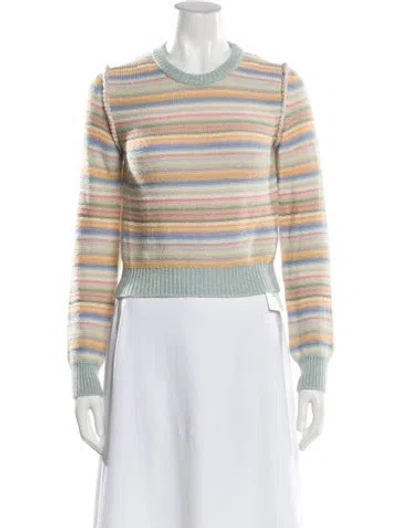 Pre-owned Acne Studios Striped Crew Neck Sweater In Multi
