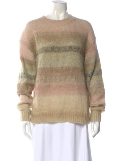 Pre-owned Acne Studios Striped Crew Neck Sweater In Neutral
