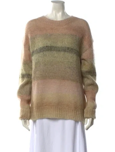 Pre-owned Acne Studios Striped Crew Neck Sweater In Neutral