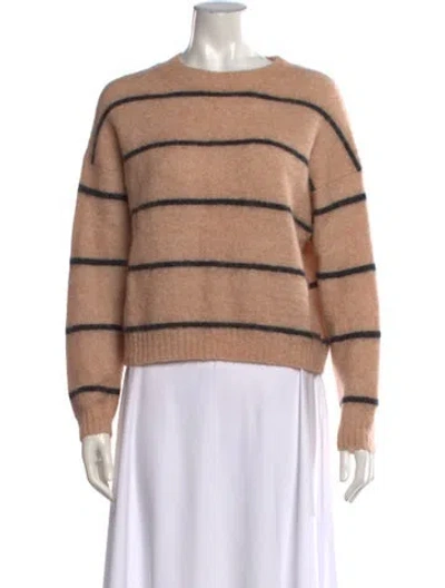 Pre-owned Acne Studios Striped Crew Neck Sweater In Neutrals