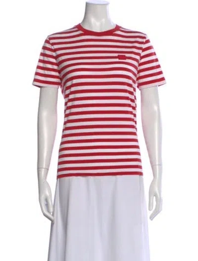 Pre-owned Acne Studios Striped Crew Neck T-shirt In Multi