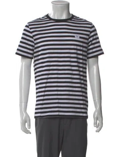 Pre-owned Acne Studios Striped Crew Neck T-shirt In Multi
