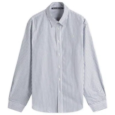 Acne Studios Men's Sunnie Striped Heavy Popelin Shirt In Multi
