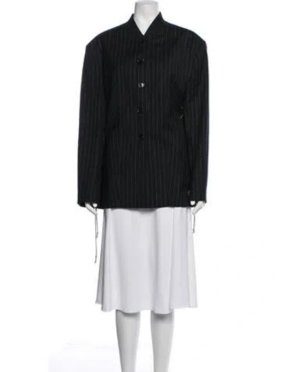 Pre-owned Acne Studios Striped Jacket In Black