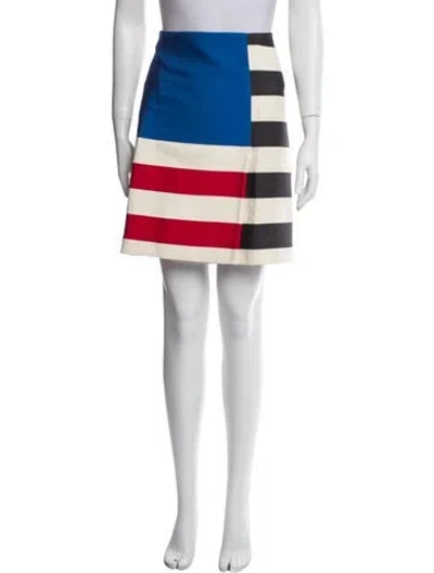 Pre-owned Acne Studios Striped Knee-length Skirt In Multi