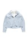 Acne Studios Striped Layered-effect Shirt In Blue