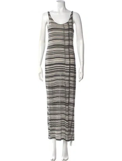 Pre-owned Acne Studios Striped Long Dress In Multi