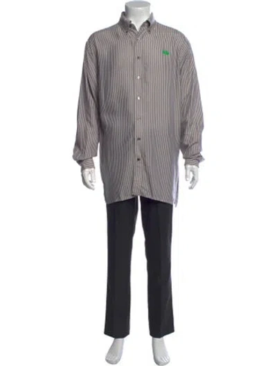 Pre-owned Acne Studios Striped Long Sleeve Shirt In Multicolor