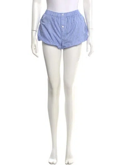 Pre-owned Acne Studios Striped Mini Shorts In Multi