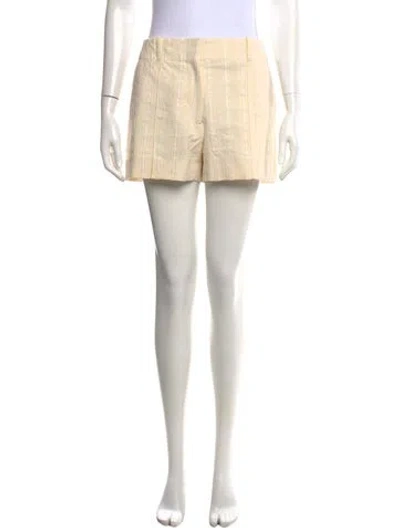 Pre-owned Acne Studios Striped Mini Shorts In Neutral
