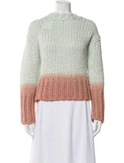 Pre-owned Acne Studios Striped Mock Neck Sweater W/ Tags In Multi