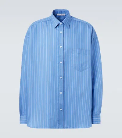 ACNE STUDIOS STRIPED OVERSIZED SHIRT