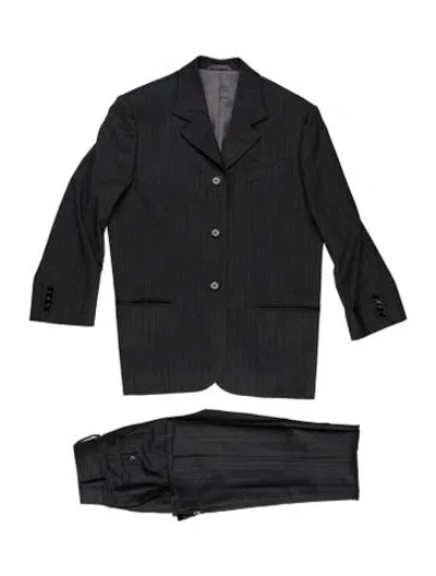 Pre-owned Acne Studios Striped Pant Set In Gray