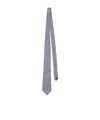 Acne Studios Striped-pattern Silk Tie In Neutral