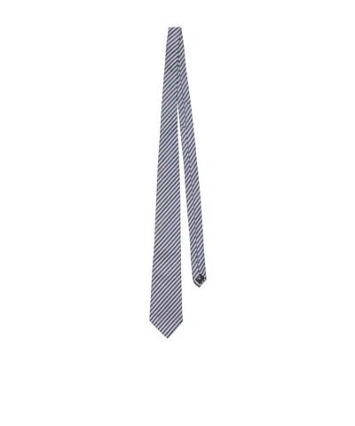 ACNE STUDIOS STRIPED-PATTERN SILK TIE