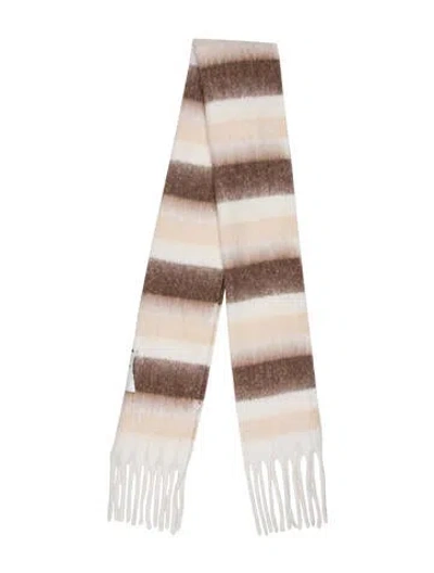 Pre-owned Acne Studios Striped Scarf In Neutral