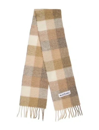 Pre-owned Acne Studios Striped Scarf In Neutral