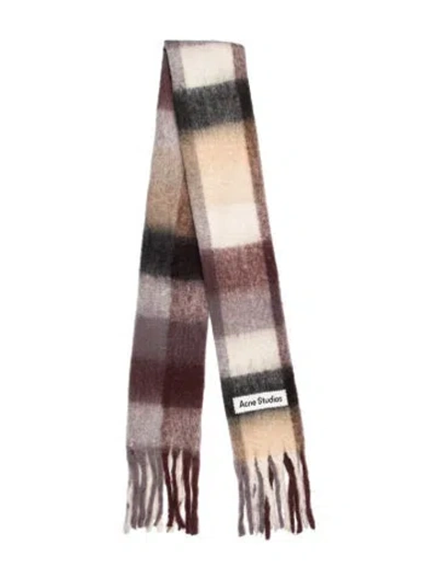 Pre-owned Acne Studios Striped Scarf In Neutral
