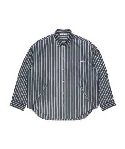 Acne Studios Striped Shirt In Blue
