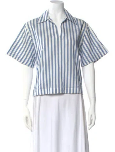 Pre-owned Acne Studios Striped Short Sleeve Top In Multi