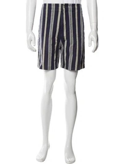Pre-owned Acne Studios Striped Shorts In Blue