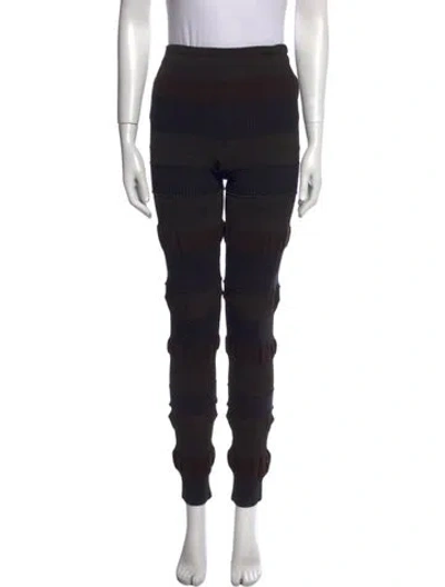 Pre-owned Acne Studios Striped Skinny Leg Pants W/ Tags In Black