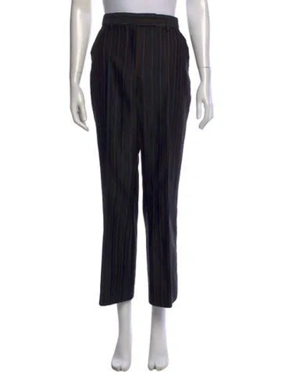 Pre-owned Acne Studios Striped Straight Leg Pants In Blue