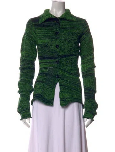 Pre-owned Acne Studios Striped Sweater In Green