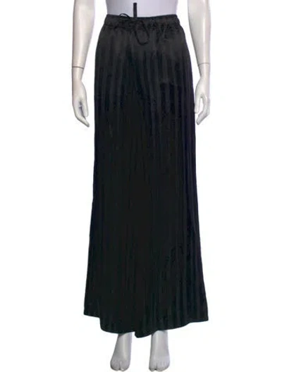 Pre-owned Acne Studios Striped Wide Leg Pants In Black