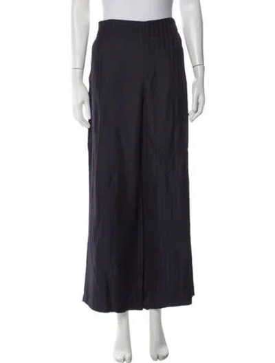 Pre-owned Acne Studios Striped Wide Leg Pants In Blue