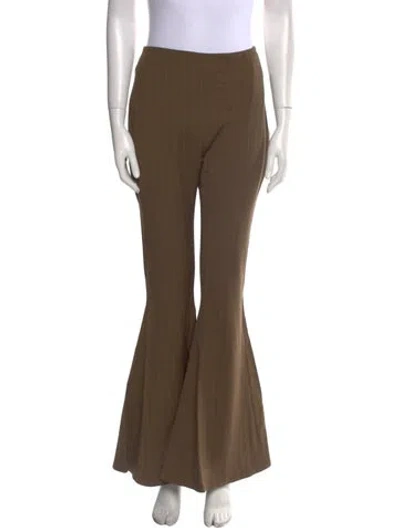Pre-owned Acne Studios Striped Wide Leg Pants W/ Tags In Brown