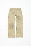 Acne Studios Studded Jeans - Loose Fit In Silver Grey
