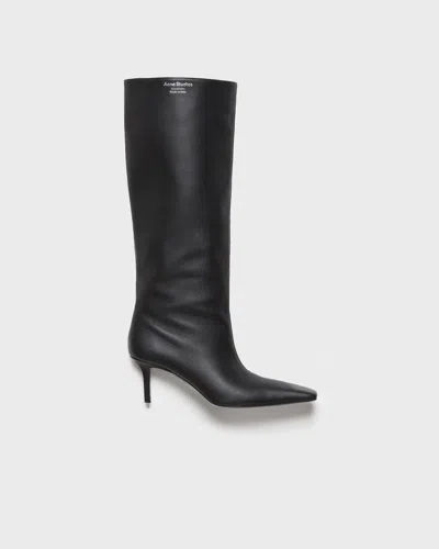 Acne Studios Stövlar Leather Pointed Svart